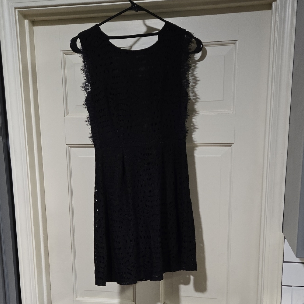 Francesca's Annabella Black Lace Dress